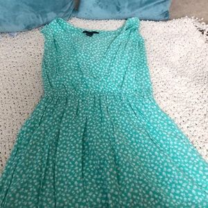 Forever21 mint green with white flowers dress